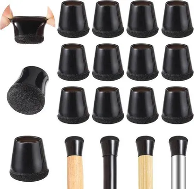 Produktbild von Famanu Stuhlgleiter Set 40 Stück - Elastisch, mit Filzschutz für Stuhlbeine