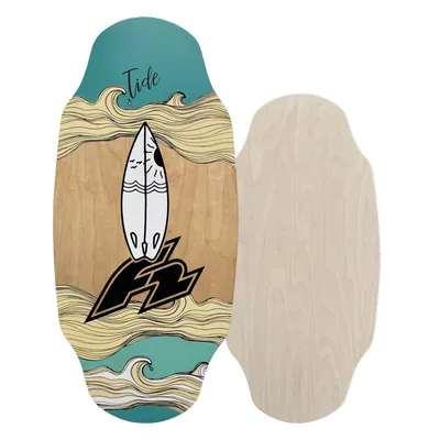 Zdjęcie produktu dla F2 Skim Board Wood Tide – deska do surfingu, drewniana, 40 cali