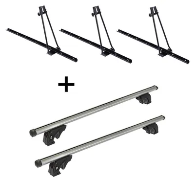 Produktbild von 3x Fahrradträger ORION + Dachträger/Relingträger VDP LION2 kompatibel mit Bmw X5 (E70) (5 Türer) 06-10
