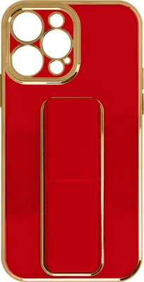 Image de Housse silicone Apple iPhone 13 Pro Max, étui magnétique avec support - Rouge