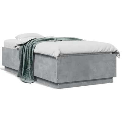 Immagine prodotto di vidaXL Struttura letto grigio cemento 75x190 cm Materiale a base di legno
