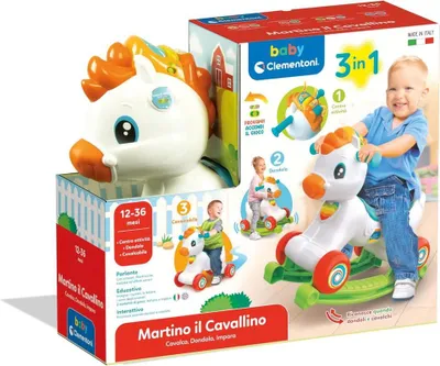 Produktbild von Baby 17854, 1 Jahr(e), 4 Rad/Räder, Kunststoff, Blau, Grün, Orange, Rot, Weiß, Batterien erforderlich