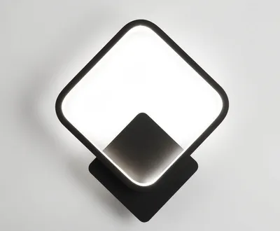 Produktbild von Wandleuchte Indoor LED Quadratische Wandleuchte 12W Moderne Wandleuchte Dimmbar Geeignet für Treppen Schlafzimmer Wohnzimmer Flur Schwarz