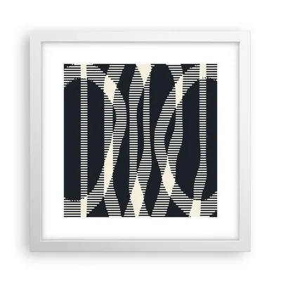 Produktbild von Gerahmtes Poster - Weißer Rahmen - Abstraktion künstlerisch kreativ - 30x30 cm - Wand Bild - Wanddeko - Wandbilder - Kunstposter - Wandposter - Bilderrahmen - Bilder - Kunstdruck - P2WAC30x30-4943