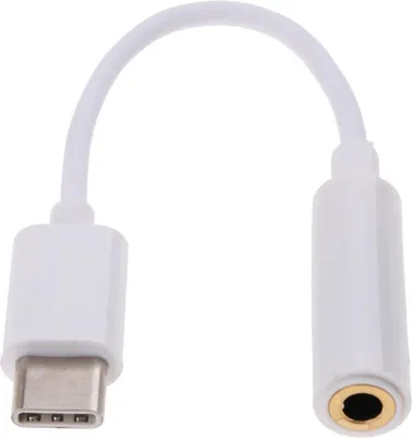 Immagine prodotto di Go Go Gadget – "Adattatore da USB-C a jack audio (3,5 mm) (bianco) – Connettore USB di tipo C a ingresso Aux – USB per audio/suono"