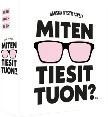 Obrázek produktu pro Quizspiel Miten Tiesit Tuon mit über 400 finnischen Fragekarten, ab 14 Jahren