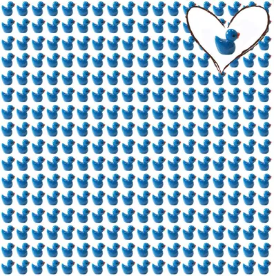 Productafbeelding van Mini Eendjes - Kleine Figuurtjes - Tuin Decoratie - Hars Materiaal - 400 Stuks - Blauw