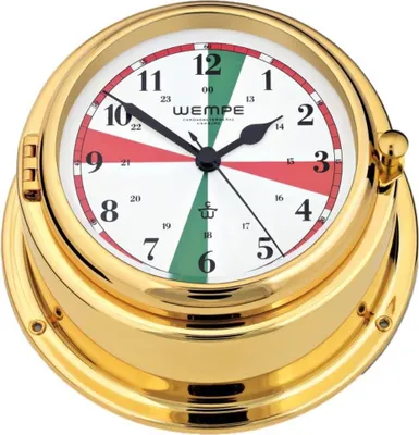 Image de Wempe - CW310014 - Horloge de marine à quartz - 150mm - laiton - chiffres arabes - secteurs radio - BREMEN II