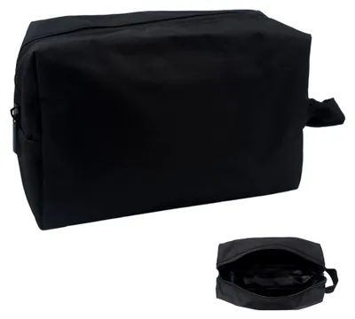 Produktbild von Kulturbeutel für Herren und Damen, Kosmetiktasche für Reisen und Alltag (Schwarz)