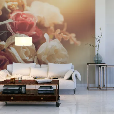Produktbild von Muralo XXL Vlies FOTOTAPETE Rosen Strau§ Ornament Vintage Stil (B) 208 cm x (H) 146 cm Tapete Wandtapete WOHNZIMMER SCHLAFZIMMER 5173
