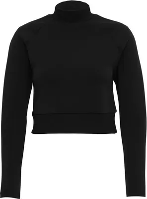 Zdjęcie produktu dla Urban Classics Ladies Interlock Short Turtleneck Crew czarny - M