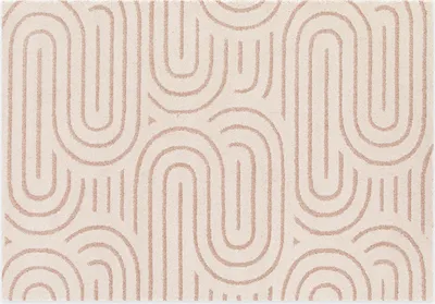 Produktbild von Kurzflorteppich MANOAH Creme-Rosé, 120 x 170 cm