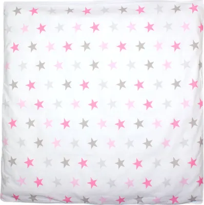 Produktbild von Primawela Deko Kissenbezug Bezug für Baby Kind für Kissen 80x80 cm 13. Star Rosa
