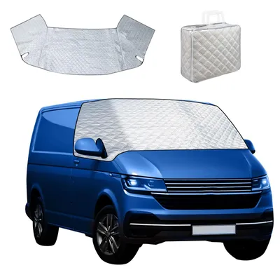 Zdjęcie produktu dla Osłona przedniej szyby do VW T4 - Składana osłona termiczna chroniąca przed słońcem i mrozem