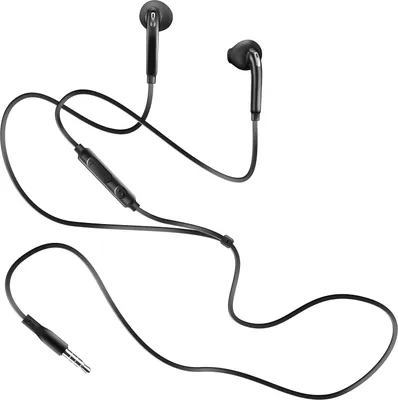 Obrázok produktu pre Avizar, káblové slúchadlá do uší s 3,5 mm konektorom jack a mikrofónom, čierne