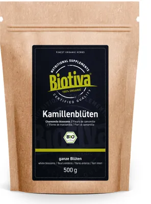 Obrázek produktu pro Biotiva heřmánkový čaj 500 g z ekologického zemědělství