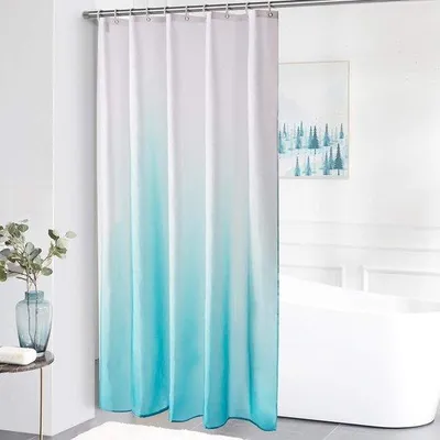 Produktbild von Famanu Duschvorhang 150x180 cm - Polyester, wasserabweisend, inklusive Haken