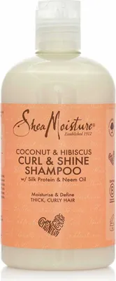 Produktbild von Shea Moisture Coconut & Hibiscus Curl and Shine Shampoo 384ml