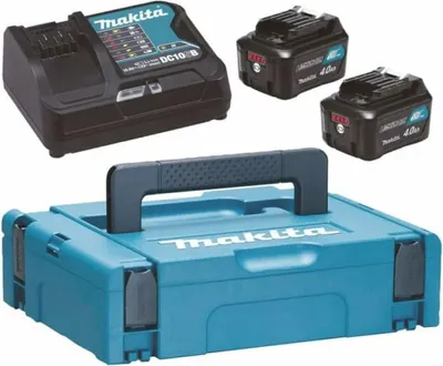 Produktbild von Makita Energy Kit 197641-2 2x BL1041B + DC10SB