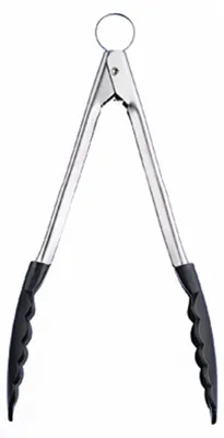 Produktbild von Koch- und Servierzange schwarz, Länge: 24 cm
