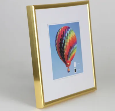 Produktbild von Bilderrahmen mit Klarglas quadratisch fotorahmen Kunststoff Posterrahmen Vintage Collage Picture Frame New Lifestyle - Farbe: Gold | Format: 40x40
