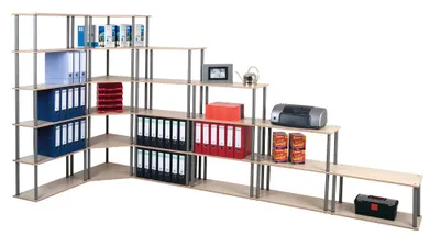 Produktbild von SZ Metall Bücherregal buche, ahorn 68,5 x 30,0 x 176,0 cm