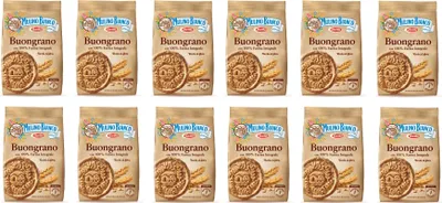 Produktbild von 12x Mulino Bianco kekse Buongrano 100% Vollkorn 350g biscuits cookies kuchen