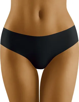 Produktbild von Wolbar Dame Slip Unterhose normaler Bund Unterwäsche WB401, Schwarz, L