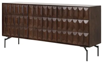 Produktbild von home24 Massives Sideboard - Akazie Dunkel