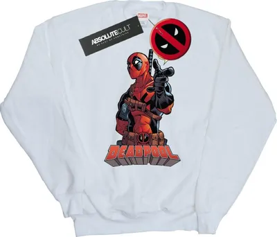 Produktbild von Deadpool - "Hey You" Sweatshirt für Herren BI476 (3XL) (Weiß)