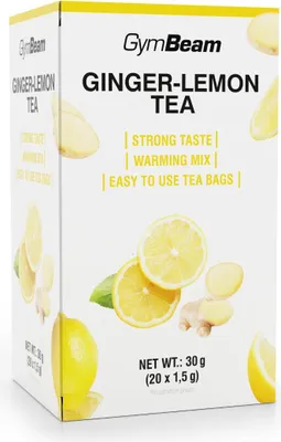 Produktbild von GymBeam - Ingwer-Zitronen-Tee 20 x 1,5 g