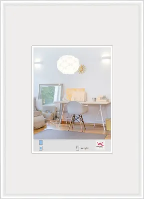 Produktbild von Walther, KVX090W, New Lifestyle Kunststoffrahmen mit Kunstglas 060X090 WEISS