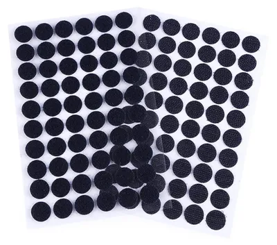 Klettpunkte 15 mm dunkelblau, 60 Paar, selbstklebend