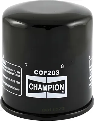 Produktbild von Champion Parts Cof203 Ölfilter Schwarz Schwarz One Size