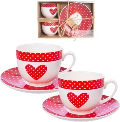 Immagine prodotto di Tazza Orion con sottobicchiere 280 ml 2 pezzi in regalo