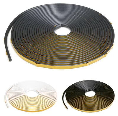 Produktbild von HEXIMO Flexible Zierleiste selbstklebend PVC Kantenschutz Fugenband Kunststoff Dekoration