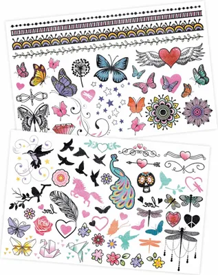 Image de 75 tatouages - Kit créatif pour filles