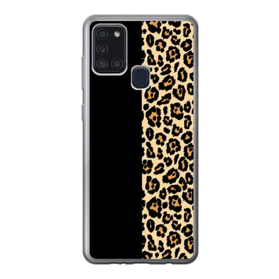 Produktbild von MuchoWow® Handyhülle Schutzhülle Hülle für Samsung Galaxy A21s Panther Druck - Design - Tiere Silikon Softcase Handy Hülle - Hartschale