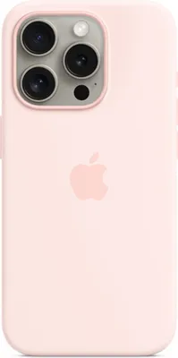 Produktbild von Apple iPhone 15 Pro Hülle - Silikon - Soft Case, Backcover - Hellrosa