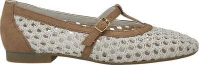 Produktbild von Paul Green 1143-000 Damen Ballerina, Textil/Leder, Beige - Damenschuhe Modische Pumps / Ballerina, Beige, textil/leder (diva/royal nubuk), absatzh&oumlhe: 10 mm