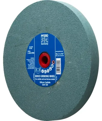 Produktbild von PFERD TOOLS Schleifbockscheibe Ø 250x25 mm Bohrung-Ø 51 mm SiC120 für harte Materialien z.B. Hartmetall