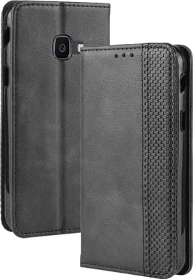 Produktbild von Mobigear Sensation Schutzhülle für Samsung Galaxy Xcover 4s – Klapphülle/Etui mit Geldbörsenfunktion – Schwarz