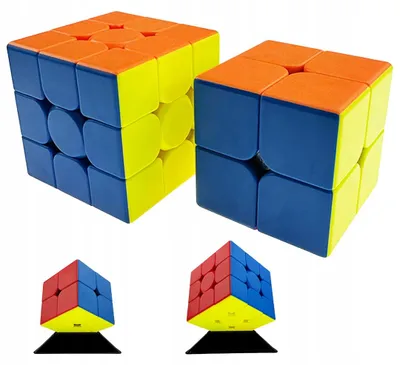 Produktbild von MoYu Logikwürfel Set 2x2 3x3 Professionell Schnell + Gratis