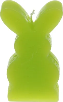 Produktbild von Figurenkerze "Hase" Limette 105/64 x 28 mm