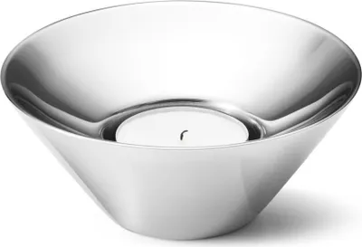 Produktbild von Georg Jensen TUNES LOW TEALIGHT STAINLESS STEEL Ø: 102 MM 10018218