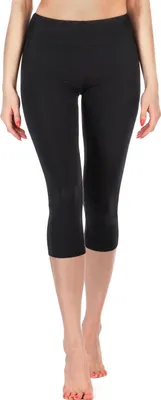 Image de Leggings de fitness 3/4 pour femme Merry Style en viscose MS10-220 (noir, L)