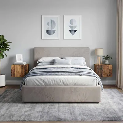 Obrázok produktu pre vidaXL Nástenná nočná skrinka, 2 ks, recyklované drevo, 33 x 34,5 x 24 cm