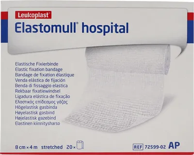 Produktbild von Elastomull hospital Elastische Fixierbinde 8cm x 4m weiß (20 Stk.)