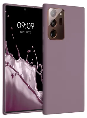 Produktbild von kwmobile Hülle kompatibel mit Samsung Galaxy Note 20 Ultra Hülle - weiches TPU Silikon Case - Cover geeignet für kabelloses Laden - Grape