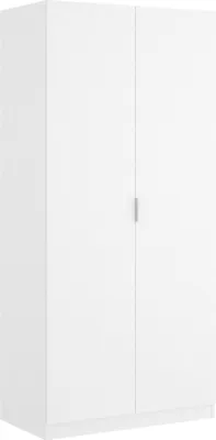 Immagine prodotto di Dmora Guardaroba 2 Ante Artu 52x184h cm Bianco, Appendiabiti 2 Ante